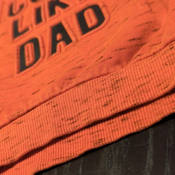 "Cool like Dad" Hoodie 4-5 years, fun jumper, burnt orange - Picture 5 of 12
